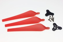F11019/23-A 1 Set 12×4.5 Folding Nylon 3-Props Prop CW with 0328 Base Mount for DIY Quadcopter FPV Drone DJI Multicopters FS