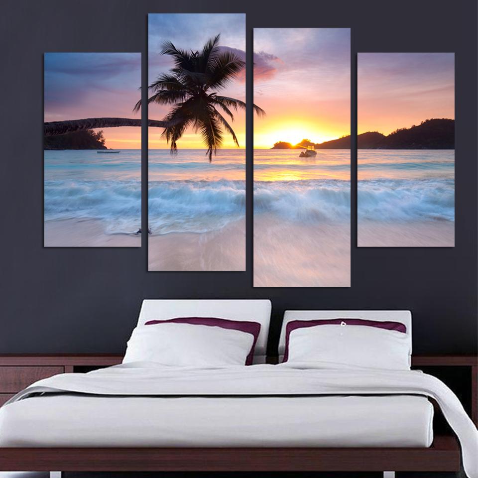 Online kopen wholesale framed yellow sea canvas uit china framed ...