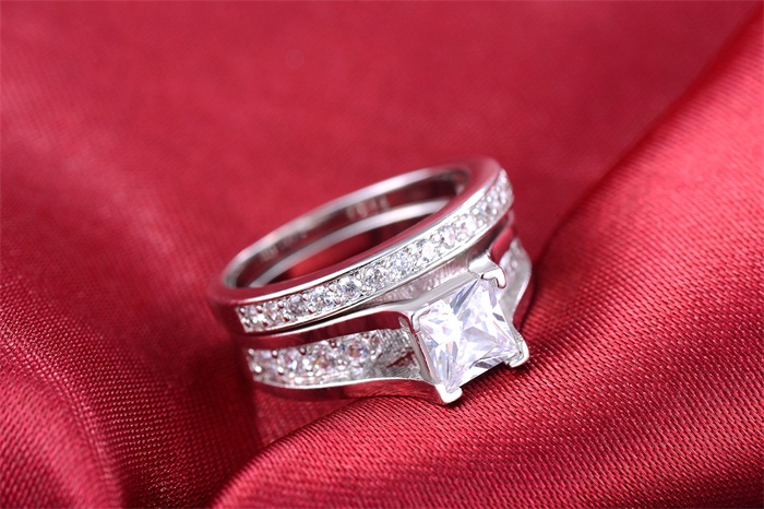 Real silver engagement rings