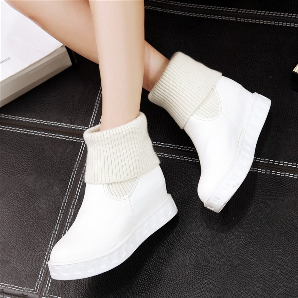cheap white leather boots