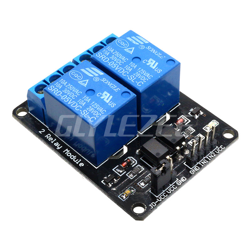 2 Channel New 5V Relay Module With light Coupling Protection Relay Expansion Board 5V low Level Triggered 2 Way Relay Module