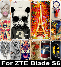 2015 New Painting Case For ZTE Blade S6 (5′ inch) Case Cover Side Transparent ZTE L2 Case Cover With 22 Patterns Phone Cases Bag