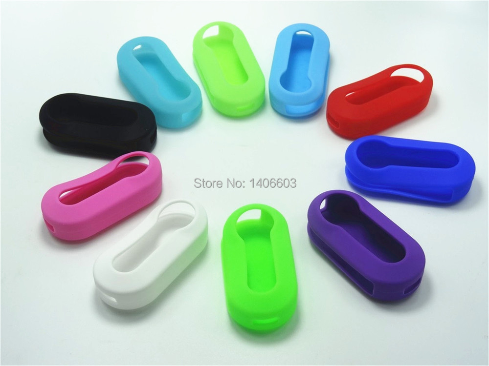 New Silicone car key cover For Fiat 500 Flip Remote Car Key Case Shell Blank Fob to Protect car accessories 10 Color