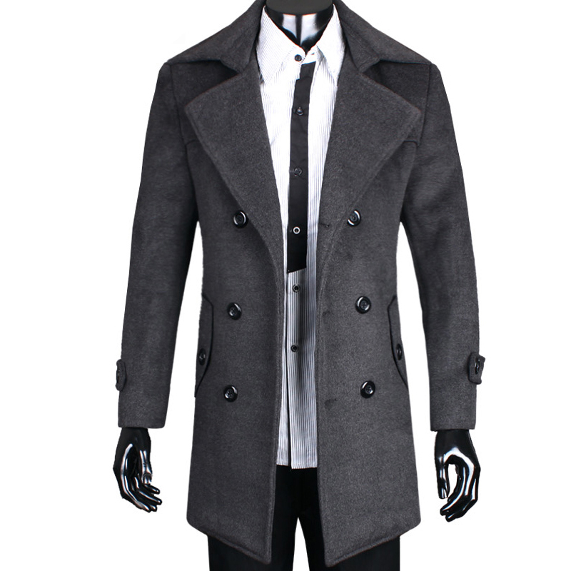 Compare Prices on Men Slim Pea Coat- Online Shopping/Buy Low Price