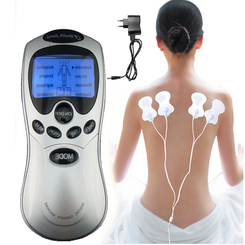 All in one 4 pads Tens/Acupuncture/Digital Therapy Machine Electronic Pulse Foot Massage Body Massager Health Care Equipment