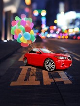 The new background cloth wedding theme wedding photography studio photos background paper background 1621 Korean car street