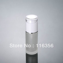 60ML frosted glass bottle with white lid, lotion bottle for cosmetic packaging