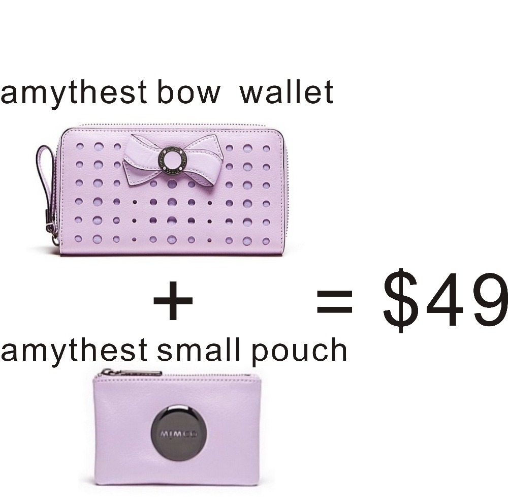 FREE SHIPPING MIMCO LOVES AMETHYST BOW WALLET AND ...