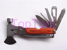 Multi-functional Folding Axe Hammer/ Camping Axe/ Hiking Saw/Knife/ Rescue knife/Military Hunting Knife Tool S1059