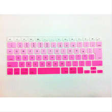 Rainbow JP keyboardX100 Color English Keyboard Cover Skin Protector For Apple MacBook Air Pro Retina 13 15 17 for Mac Air