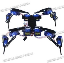Four Feet Robot 4-Legged 12DOF Hexapod3 RC Mini Spider Robot Frame body Fun
