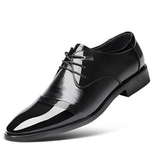 44-37 2016 Spring Summer New Lace Up Leather Shoes Large Size Men Pointed Shoes Business Formal Genuine Leather Shoes Neon Men