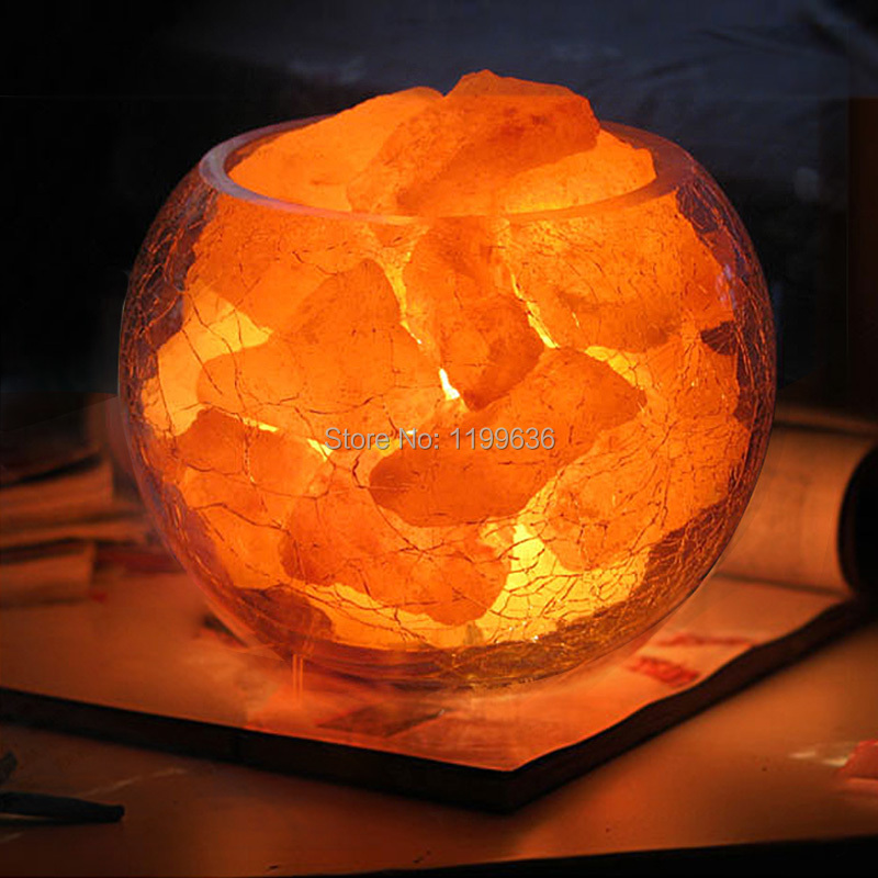 Natural crystal salt lamp surpassingness fashion lamp dimming radiation resistant negative ion ...
