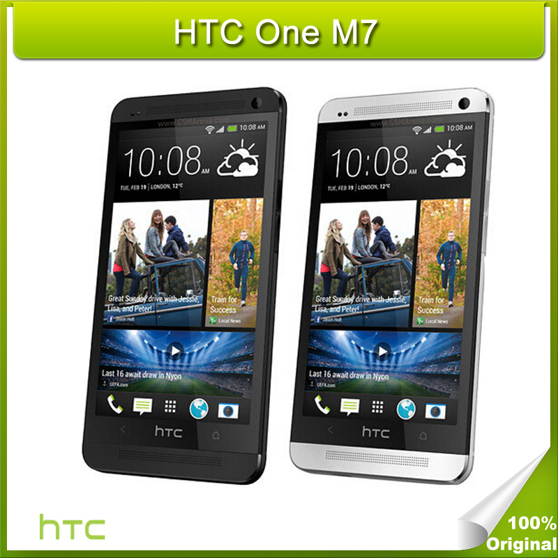 Original HTC One M7 32GB ROM 2GB RAM Cell Phone APQ8064T Snapdragon 600 Quad core 1