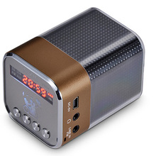 mini portable speaker digital music players bluetooth speakers Support TF U disk FM radio clock alarm