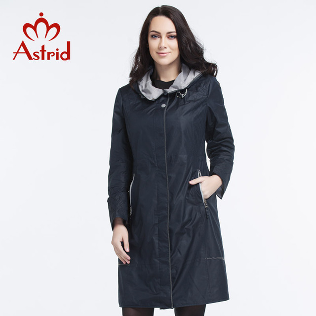 Astrid 2016 New Summer Women High Quality Fashion Trench Coat For Women Hooded Plus Size Outwear L-5XL AS-2615