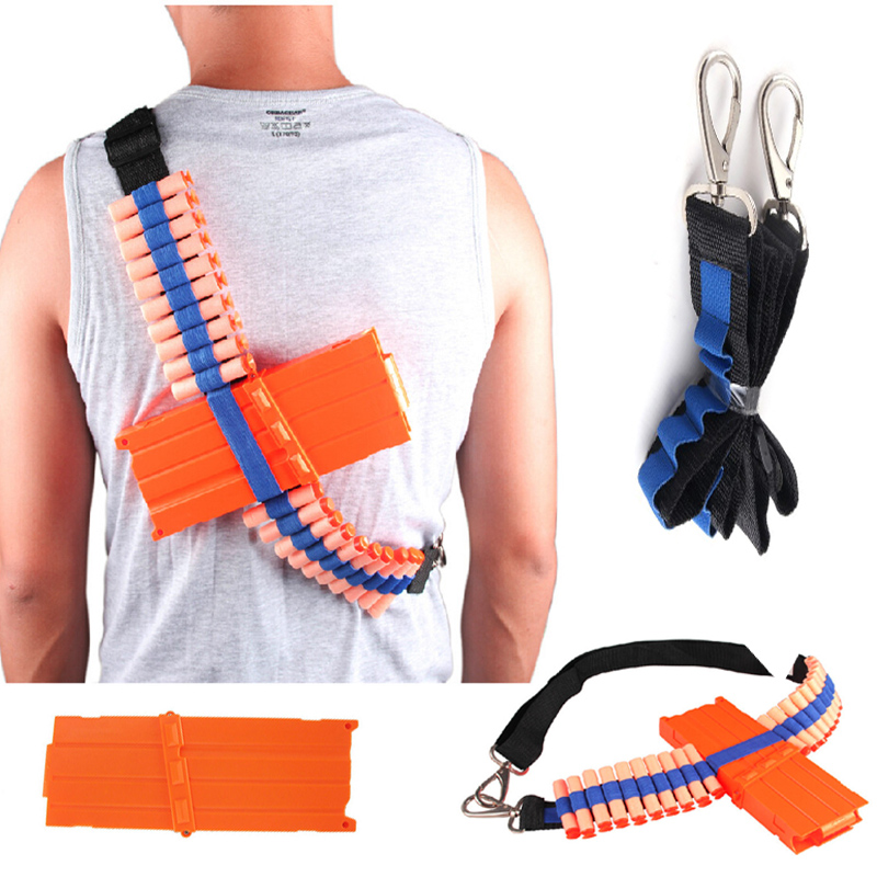 New Darts Ammunition Bullet Cartridge Holder Clip Bandolier Toy Gun