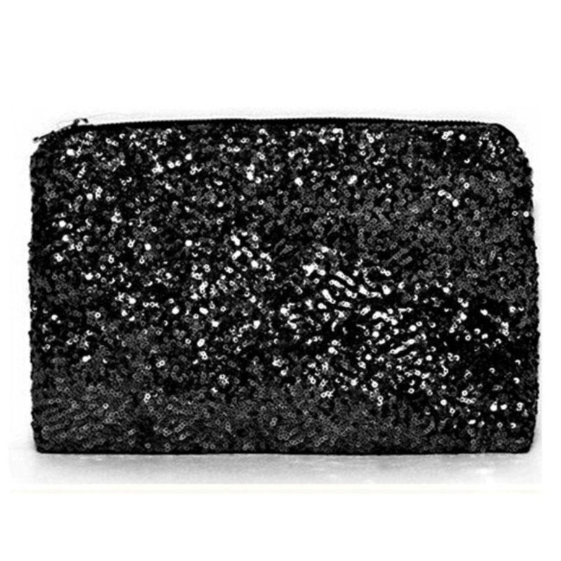 Free shipping 2015 New Dazzling Glitter Sparkling Bling Sequins Evening Party Handbag Women Clutch Wallet FCI