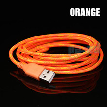 PASED New 1M 2M 3M Braided Cable wire cabo Charger Data Sync Cable For iphone 5
