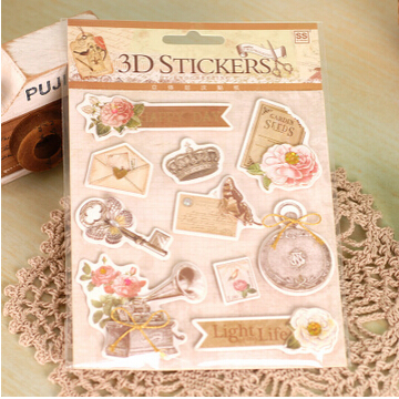 3d Sticker Vintage 5 sets of vintage scrapbooking 3d stickers for travel 3d Sticker Vintage 5 sets of vintage scrapbooking 3d stickers for travel