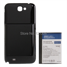 6000mAh Replacement Mobile Phone Battery Cover Back Door for Samsung Galaxy Note II N7100 Black 