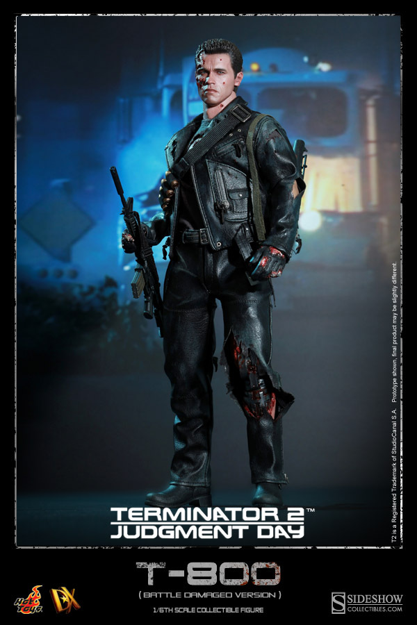 Hot Toys DX13 Terminator 2 T2 Judgment Day T-800 action figure 1/6 scale Battle Damaged Version action figure MISB