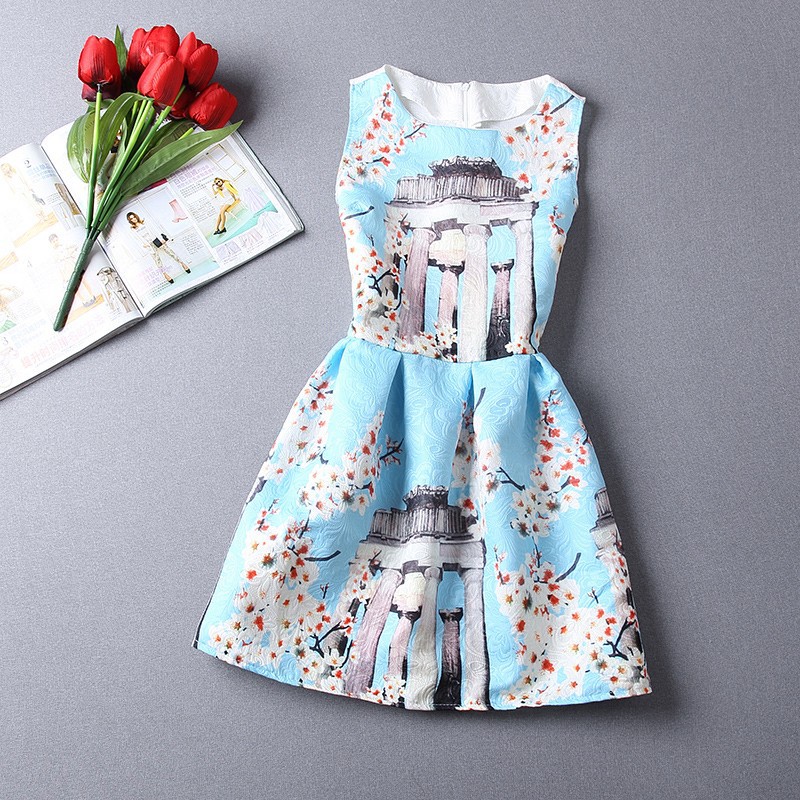 Asian print clothing Asian Print Dress