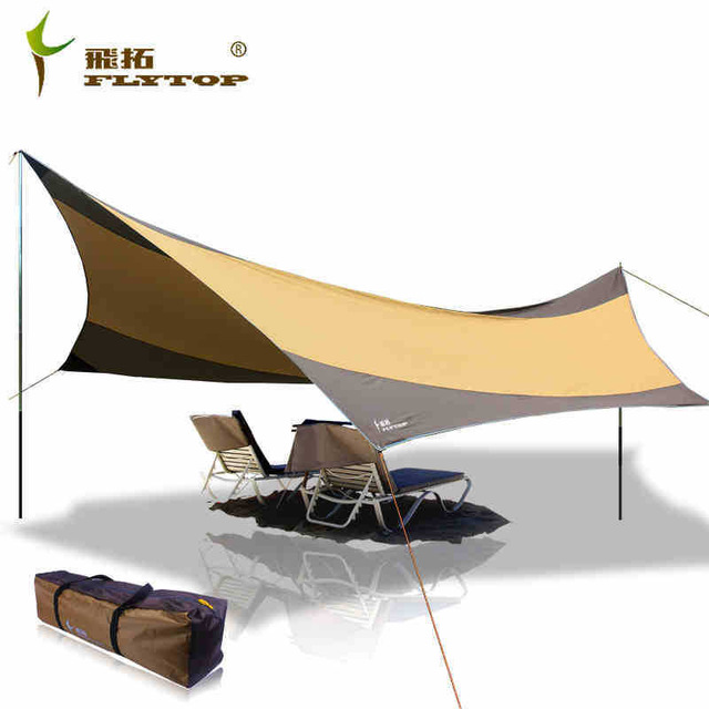 New Flytop 5-8 person 550 * 560cm rain proof beach fishing awning canopy tarp outdoor sunshade park camping pergola canopy tent