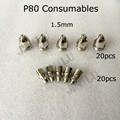 Hafnium P80 Nozzle 1 5 mm Electrode 70A 80A Panasonic Feimate Air Plasma Cutting Torch Consumables