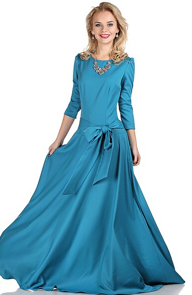 2015-summer-new-fashion-3-4-sleeve-long-maxi-floor-length-dress-with ...