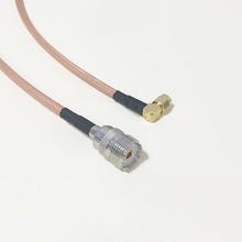 High quality low attenuation UHF Female Jack Connector Switch RP SMA Male Plug Right Angle Connector