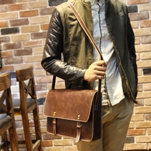 2014 new arrive men messenger bags pu leather shoulder bag travel men bag high quality6227