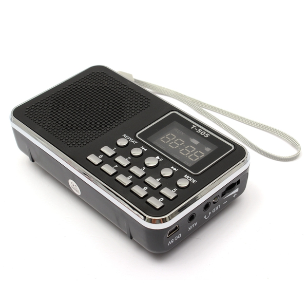 Excellent Quality Universal Home Stereo Speaker Mini Portable Radio TF Card Speaker FM Radio Digital Speaker with LED Screen