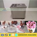 Fried Ice Cream single Pan commercial Ice Cream Roll Machine with 1 pan with 6 salad