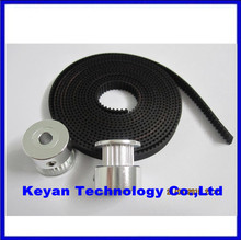 2Pcs 20-GT2-6 GT2 Pulley And 2m GT2-6mm Open GT2 Belt for 3D printer(4xM3 setscrews and 1xAllen Key)