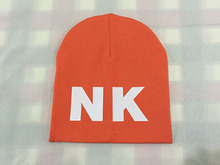 13 colors kids hats 2015 Letter NK print boys girls hat cotton warm knitting skullies beanies