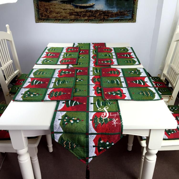 christmas tree style tablecloths and dinner table pad christmas tree style tablecloths and dinner table pad