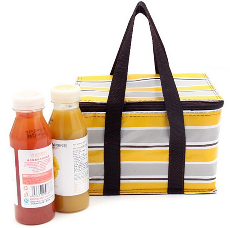 141421cm Stripe Pouch Lunch Bag Insulation Thermos Baby Feeding Bottle Warmer Baby Food Water Bottle Bag Insulated Feeding Bag (2)