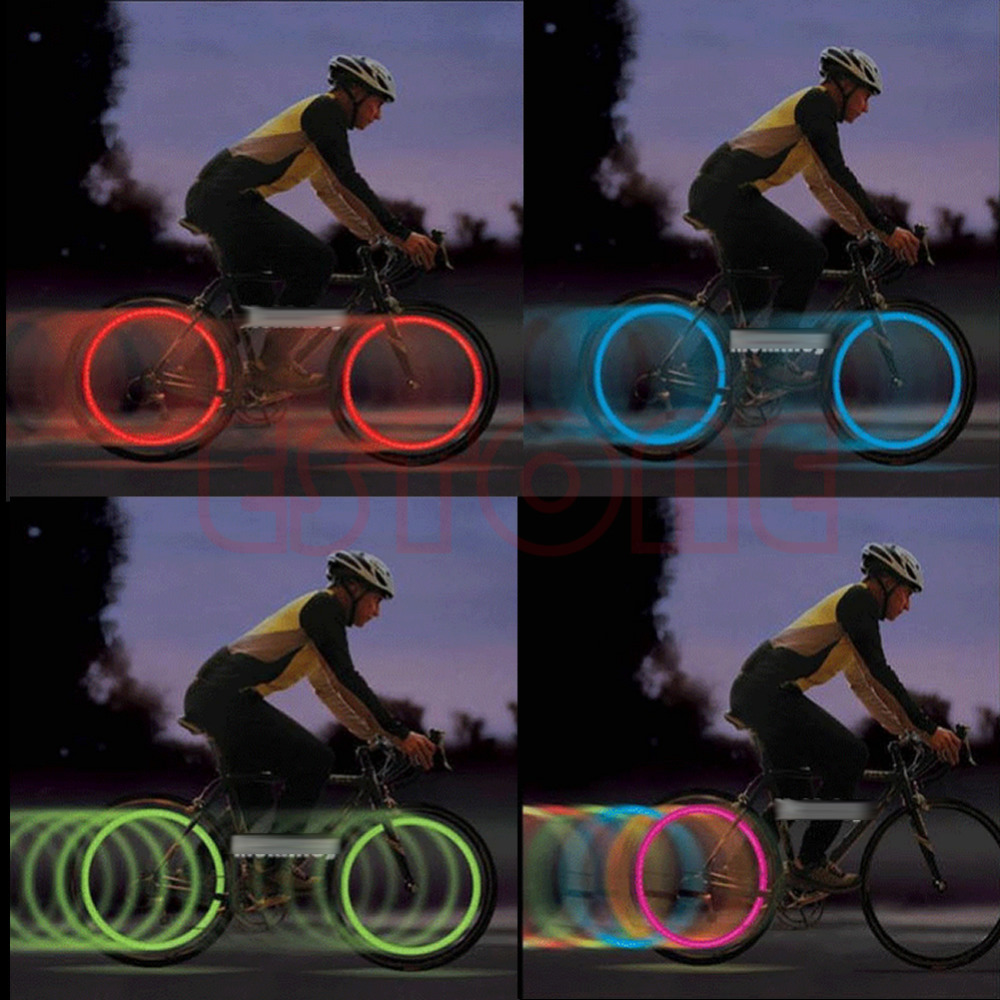 3 Mode Bike Bicycle Cycling Spoke Wire Tire Tyre Wheel LED Bright Light Lamp free shipping