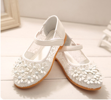 girls kids Lace sandals summer 2015 children casual floral Sandals girl shoes velcro flat with single