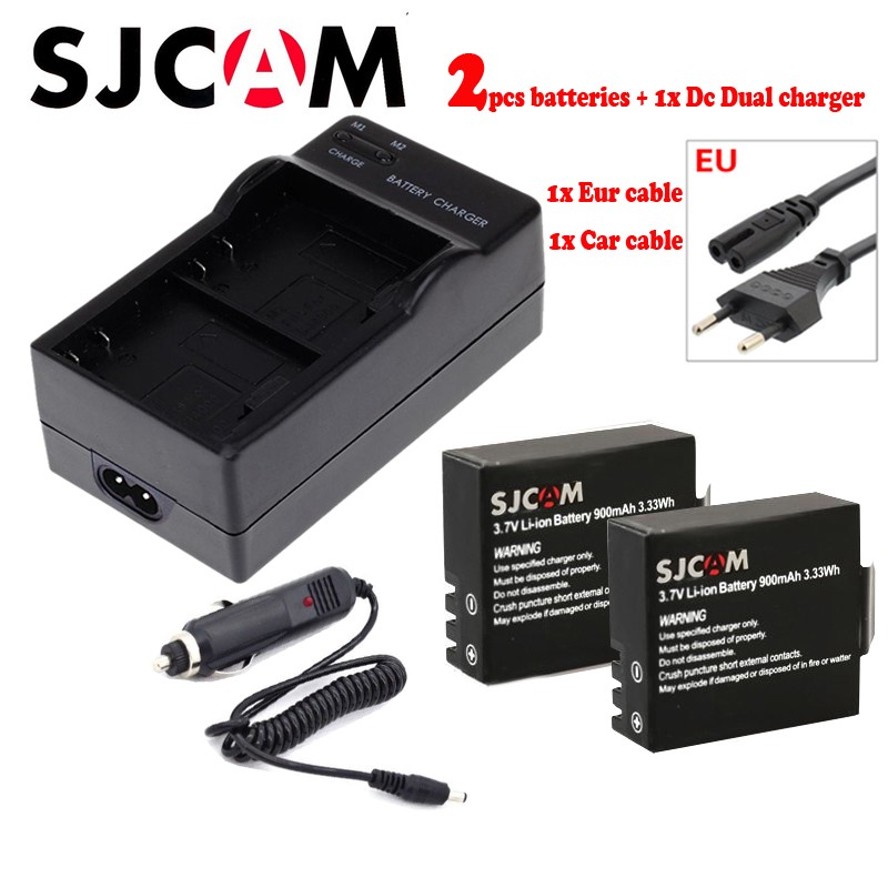 2pcs+USB SJ4000 battery