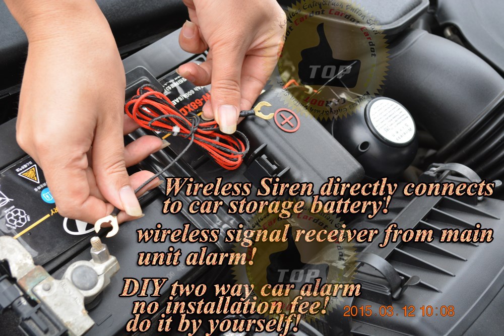 universal easy installation without cutting any wires DIY car alarm systemcar alarm replacement