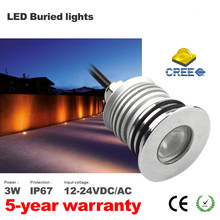 3pcs Led underground light with cree chip
