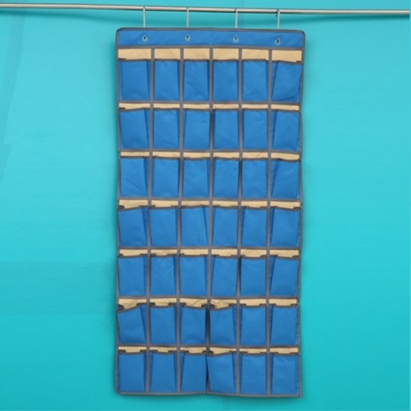 42 Pockets Grids 114 58cm Classroom Door Home Wall Hanging Organizer Cards font b Phones b