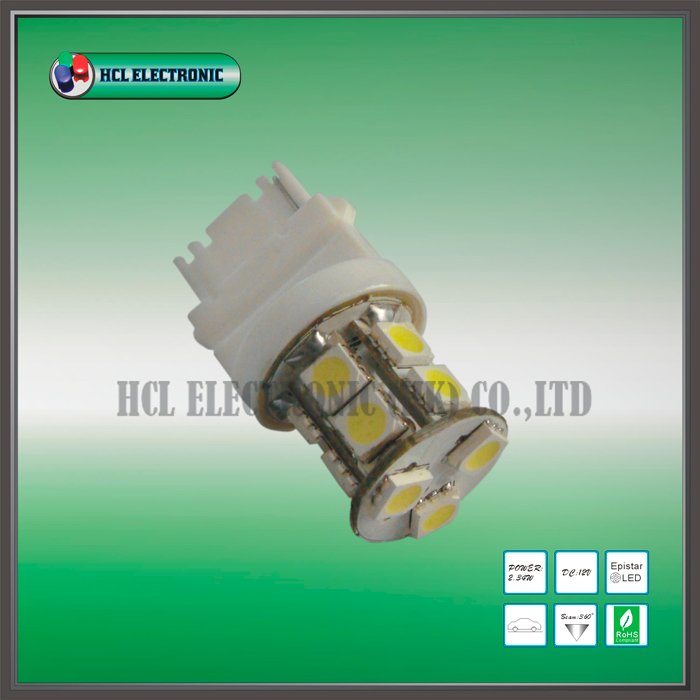 Free shipping 5pcs lot 3156 LED signal lamp T20 Car LED bulb 13pcs Ultra Bright 5050SMD