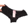 Girl Sexy Dot Calcinha Female Underwear Lovely Women Lace Ruffles Women s Sheer Panties Butt Lifter