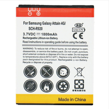 DHL free shipping 1800mAh High Capacity Mobile Phone Battery for Samsung Galaxy Attain 4G SCH R920