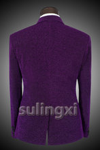 New Men Suits Casual Brand Mens Slim Fit Purple Suit Jacket 2015 Spring Fashion Prom Mens