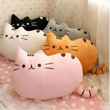 7 цветов 40*30 см плюшевые игрушки кукла животных, аниме игрушка pusheen кошка pusheen кожи девушка kid kawaii, симпатичные подушка brinquedos Дети
