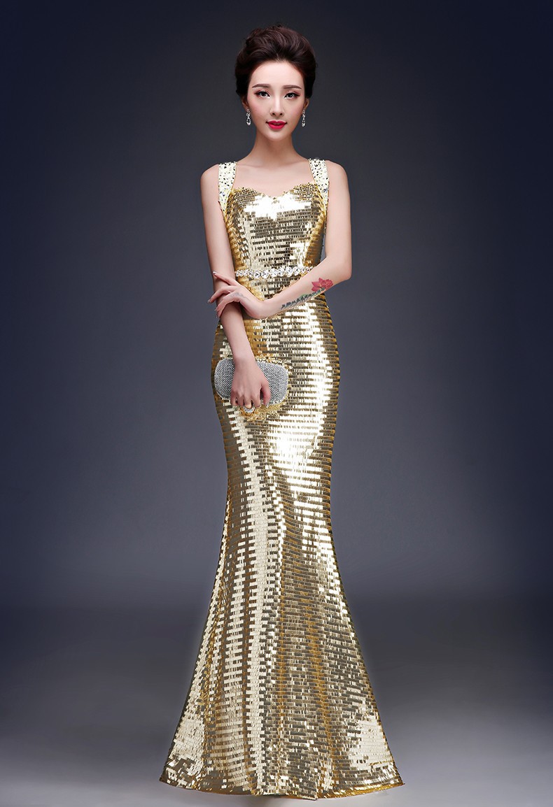 gold party dresses for women